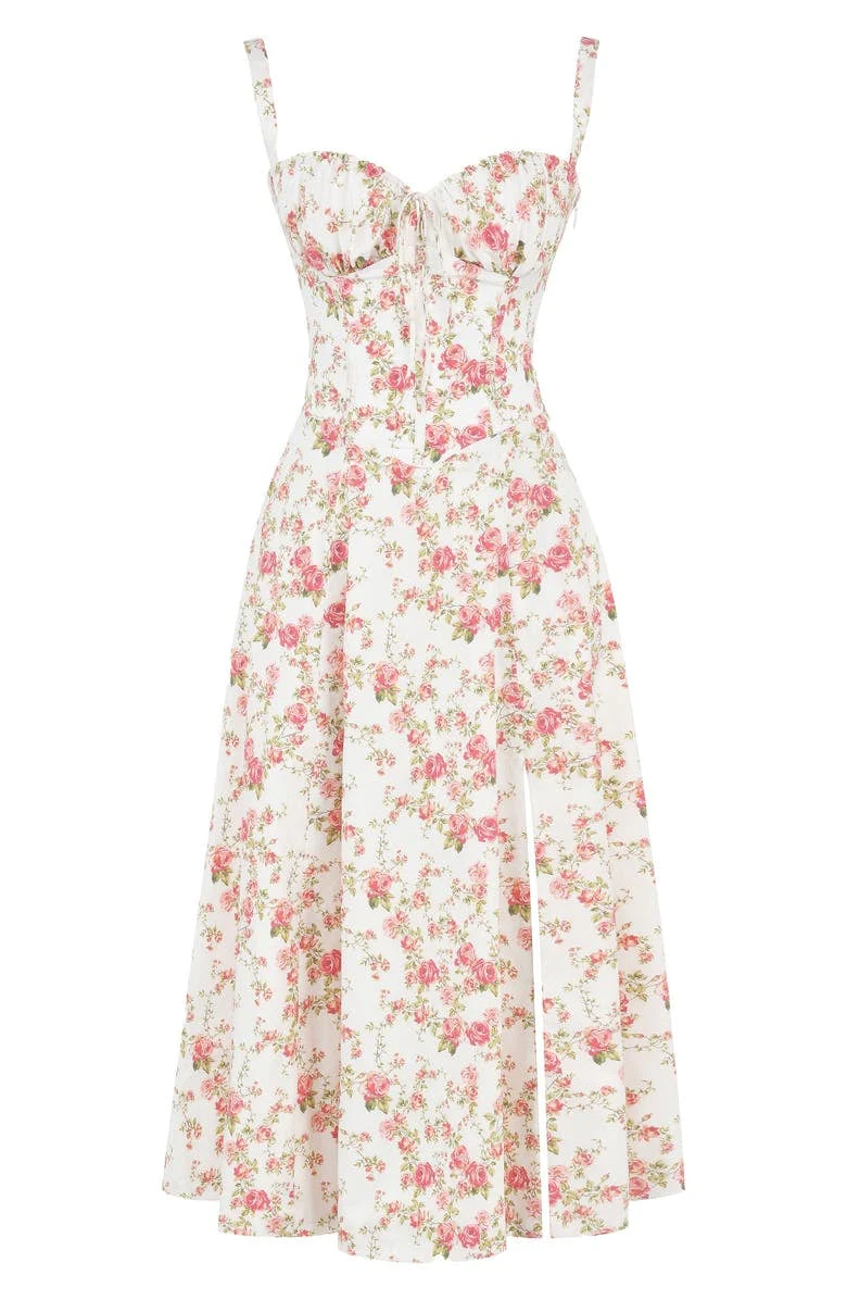 Floral Bustier Midriff Waist Shaper Dress – Smith Melbourne